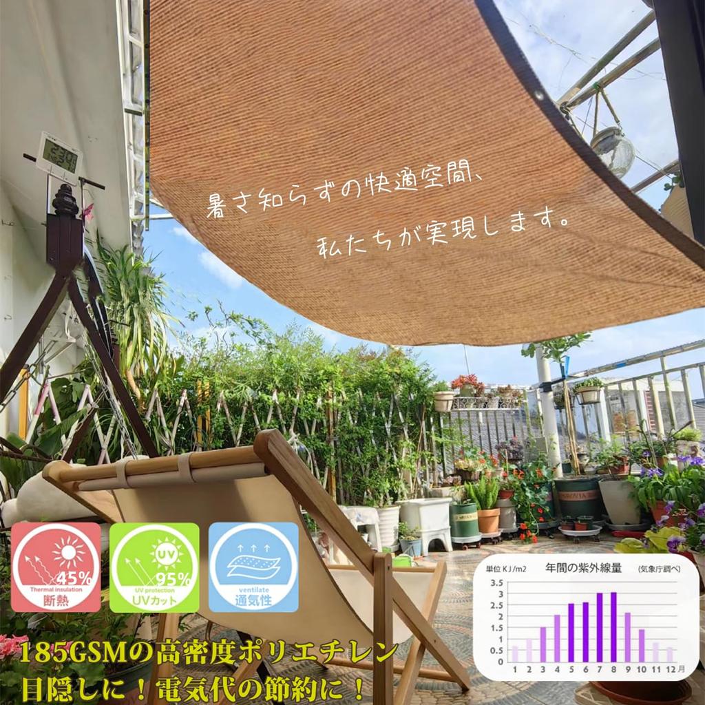 Солнцезащитный экран для солнцезащитного экрана, блокирующий тепло от УФ-излучения, УФ-излучения, для улицы, сетка, конфиденциальность, тепло, сад, балкон, лист, защита, 95% лучей, защита, 1 м, 2 м, 3 м, большой,