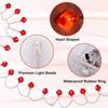 2PCS 3m Heart Shaped Lights Red Heart Shaped String Lights 20 LEDs for Valentines Day Wedding Mother's Day Christmas Party Favors
