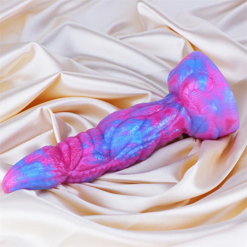 Yan Beast Mixed Color Liquid Silicone Oversized Realistic Simulation Phallus Dildo Female Sex Toys