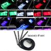 DC12V Светодиодные автомобильные атмосферные огни Подсветка для ног Прикуриватель Пульт дистанционного управления RGB Декоративная светодиодная лента для салона