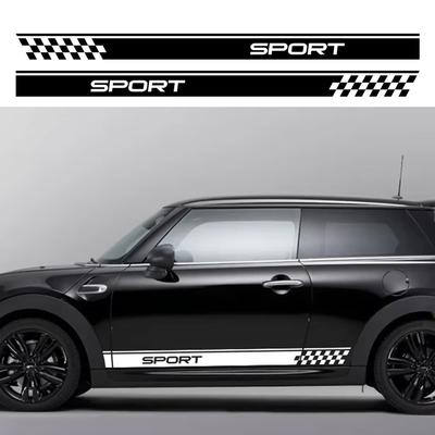 Автомобильная наклейка Гоночная боковая виниловая декоративная графика Для MINI Cooper S One JCW F55 F56 F60 R55 R56 R60 Аксессуары для экстерьера автомобиля