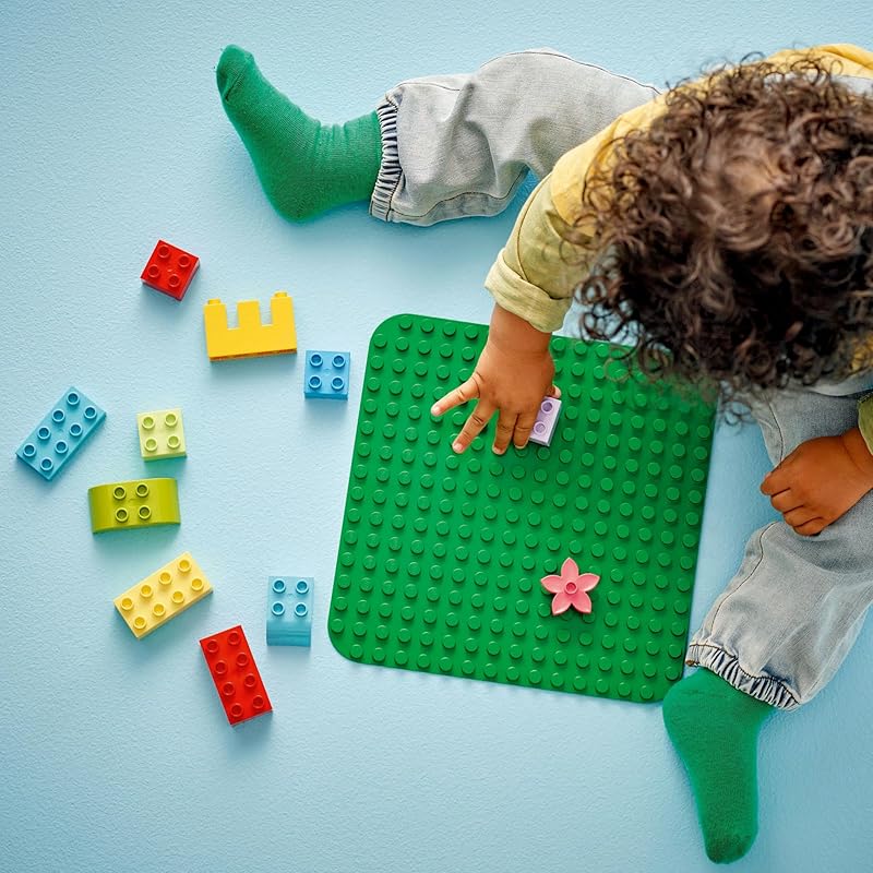 Лего дупло Дупло(р) Опорная плита (зеленый) игрушки игрушка подарок на день рождения блок обучающий мальчик девочка ребенок 1 с половиной года 2 года 3 года