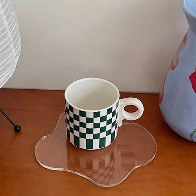 Акриловые подставки под стаканы для напитков в баре, нестандартные подставки под стаканы для напитков, прозрачные подставки под стаканы для кофе в форме облаков, защитная накладка для рабочего стола