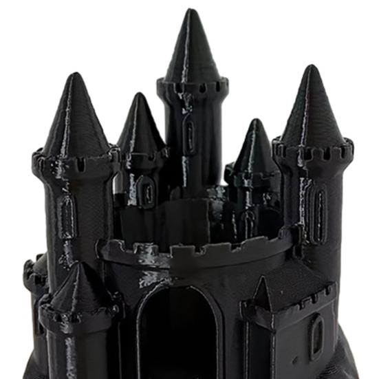 Готический центральный элемент стола 3D-печатный средневековый замок, подсвечник, темный ручной работы из ПЛА-пластика, фэнтезийное украшение для дома на Хэллоуин