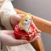 Тарелка-украшение с кошкой, Милый смоляной котенок-подставка для благовоний, Модный арома-колпачок, Настольная аромалампа для чайной комнаты