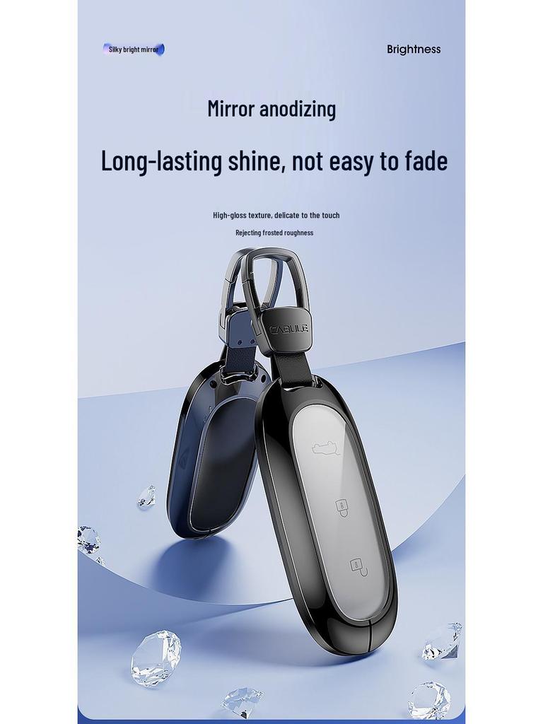 Ideal L7 L8 L9 Aluminum Key Case: High-End, Full Wrap Car Key Shell Cover