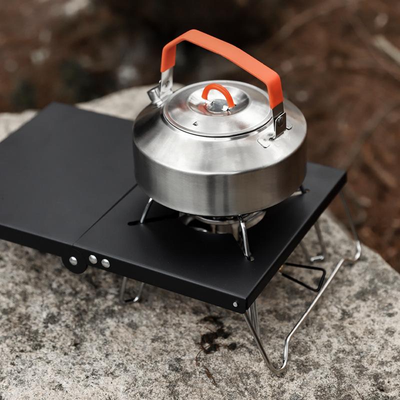 Stainless Steel Camping Kitchen Table Portable Foldable Accessories for Outdoor Cooking BBQ