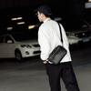 Black Men's Crossbody Satchel Casual Male Sling Bag Men's Handbags Messenger Bag Travel