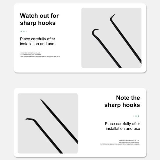 Съемник для отмычек Hook Pick Set с нескользящей ручкой, высокая прочность, съемная конструкция