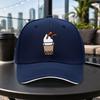 Bubble Tea Pattern Unisex Adjustable Baseball Cap  Lightweight Duckbill Hat for Travel Parties Daily Wear
