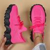 Trendy Women's Shoes 2024 New Mesh Breathable Solid Color Casual Comfortable Vulcanized Women's Shoes Platform Zapatos De Mujer