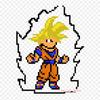 Patches For Clothes Bag Iron On Thermal Stickers Pixel Art Of Goku Goku Vegeta Pattern Washable Heat Transfer