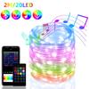 RGB Smart Bluetooth Control USB LED String Lights Outdoor App Remote Control led Garland Fairy Lamp Christmas Tree Decoration