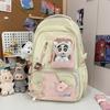 Lightweight Letter Pattern Nylon Travel Backpack For School And Outings Weekend