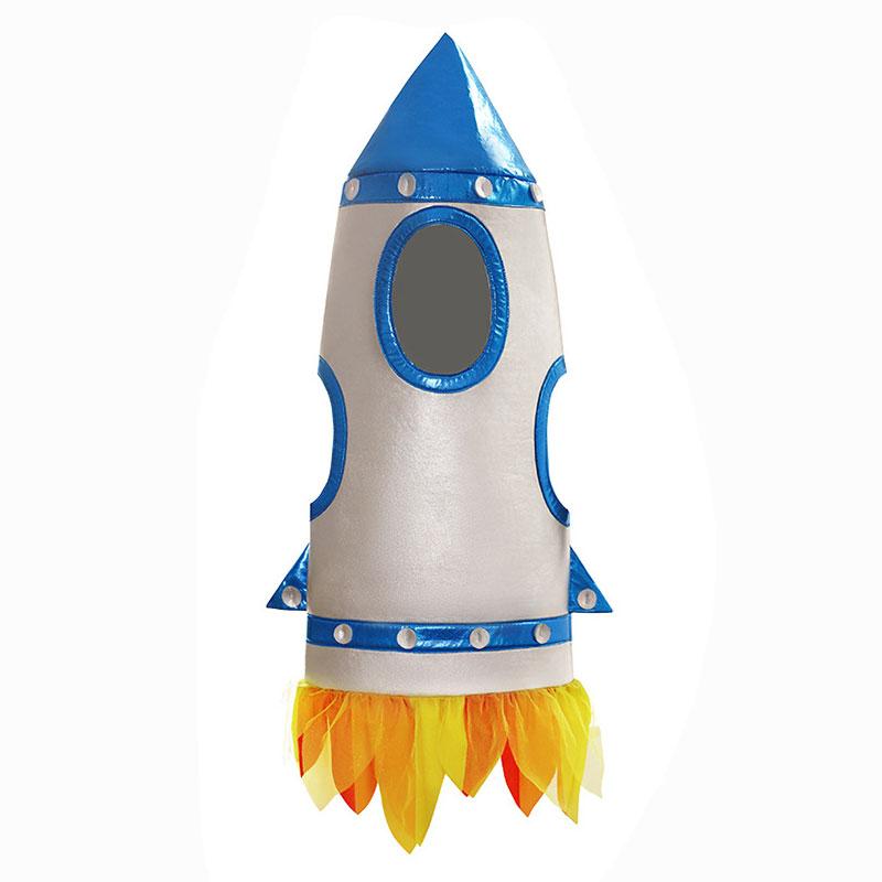 Umorden Unisex Kids Children Boys Girls Rocket Rocketship Costume Spaceship Space Shuttle Cosplay Sponge Suit