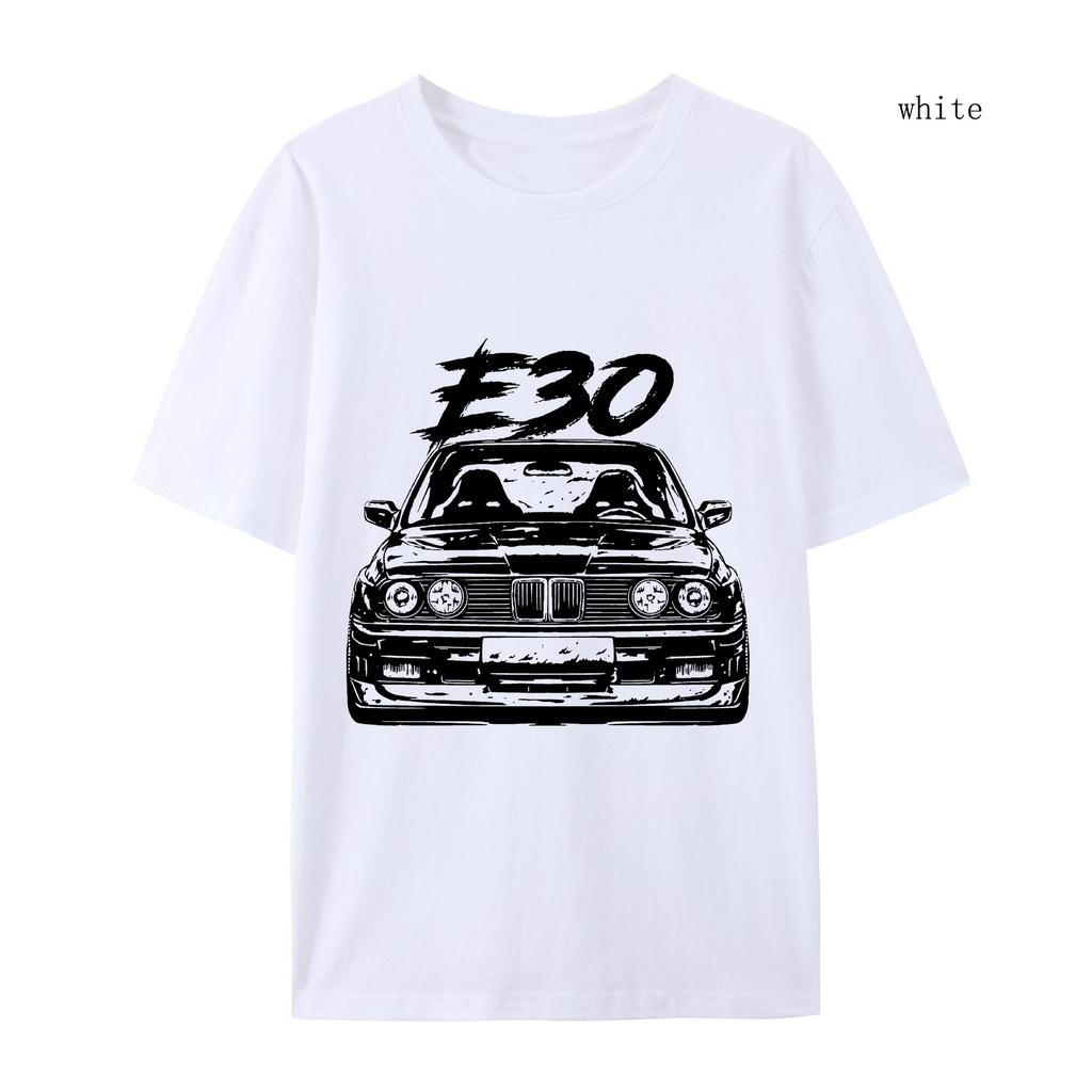 Женская футболка с изображением автомобиля E30 Весна Осень Женская футболка с изображением автомобиля E30 Топы Эстетическая одежда Модная женская футболка с изображением автомобиля E30