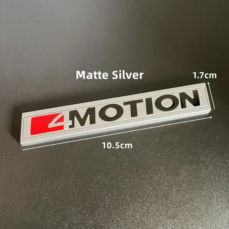 AABIM1 1Pcs 3D Metal 4 MOTION Logo Car Rear Trunk Emblem Badge Sticker Accessories For Volkswagen GOLF Polo Tiguan Jetta Magotan Passat