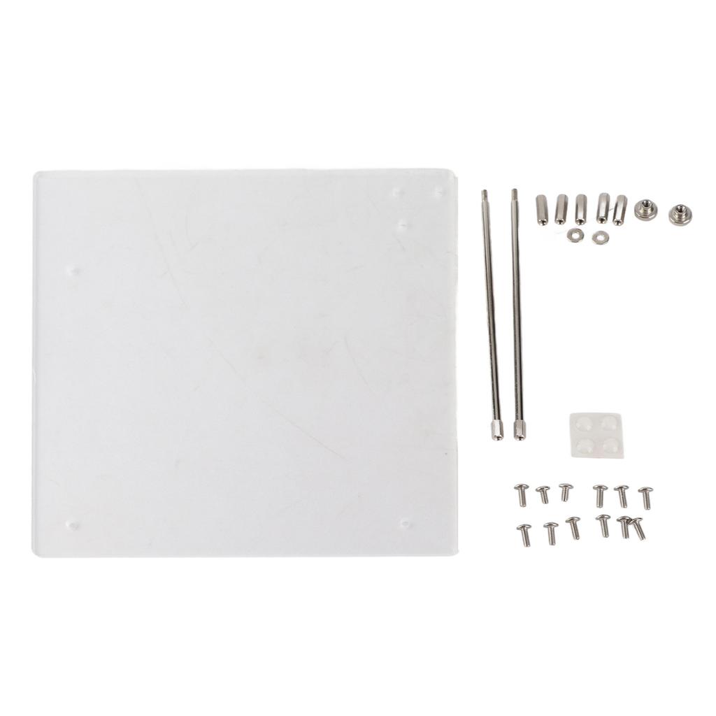 Open Frame Transparent Acrylic Overlock Computer Case DIY Base Stand For ITX Motherboard