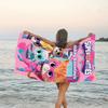 1pc Super Kitties Adventures2 Beach Towel, Beach and Seaside Swimming Pool Equipment, Fashion Pattern, Rectangular, Travel Essentials
