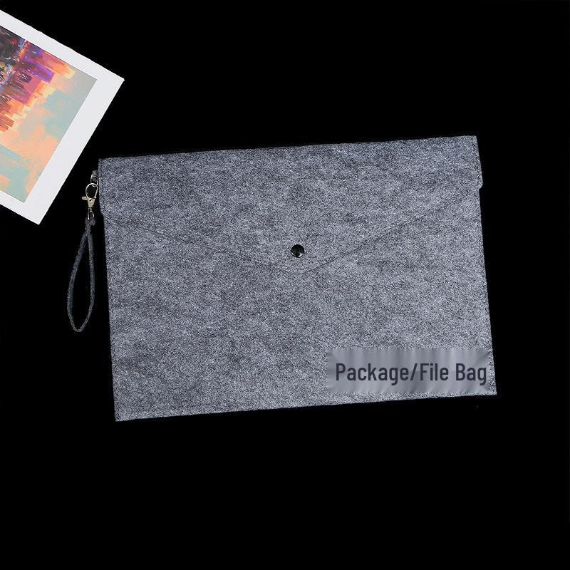 A4 Felt Document Bag for Students – Large Capacity Folder with Express Delivery for Test Paper Organization