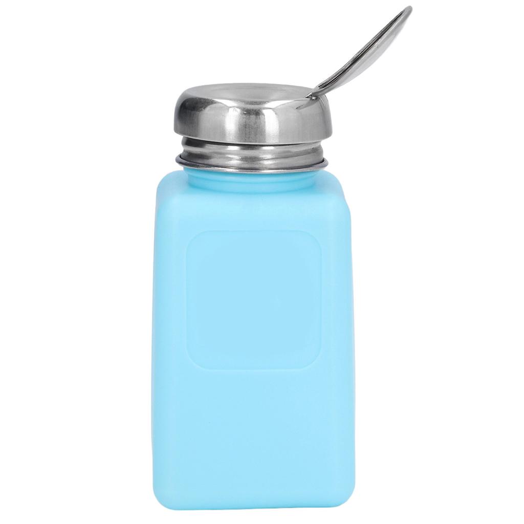 200ML Press Type Solvent Dispenser ESD Safe Anti Static Square Bottle with Stainless Steel Lid