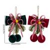 Wine Red Christmas Hanging Decoration Pine Needle Berry Ornament  Christmas Tree Decoration