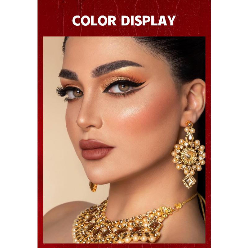 QIBEST Rotating Dual Tip Lipstick Lip Liner Matte Nourishing Matte Non-Fading Non-Stick Single Lipstick Makeup