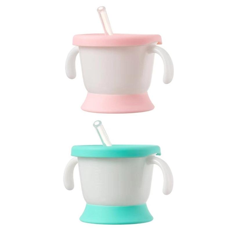 Baby Straw Cup Spoutless Transition Cup Leak Proof Training Cup Water Drinking Cup for Infant Toddler 1-6 Year