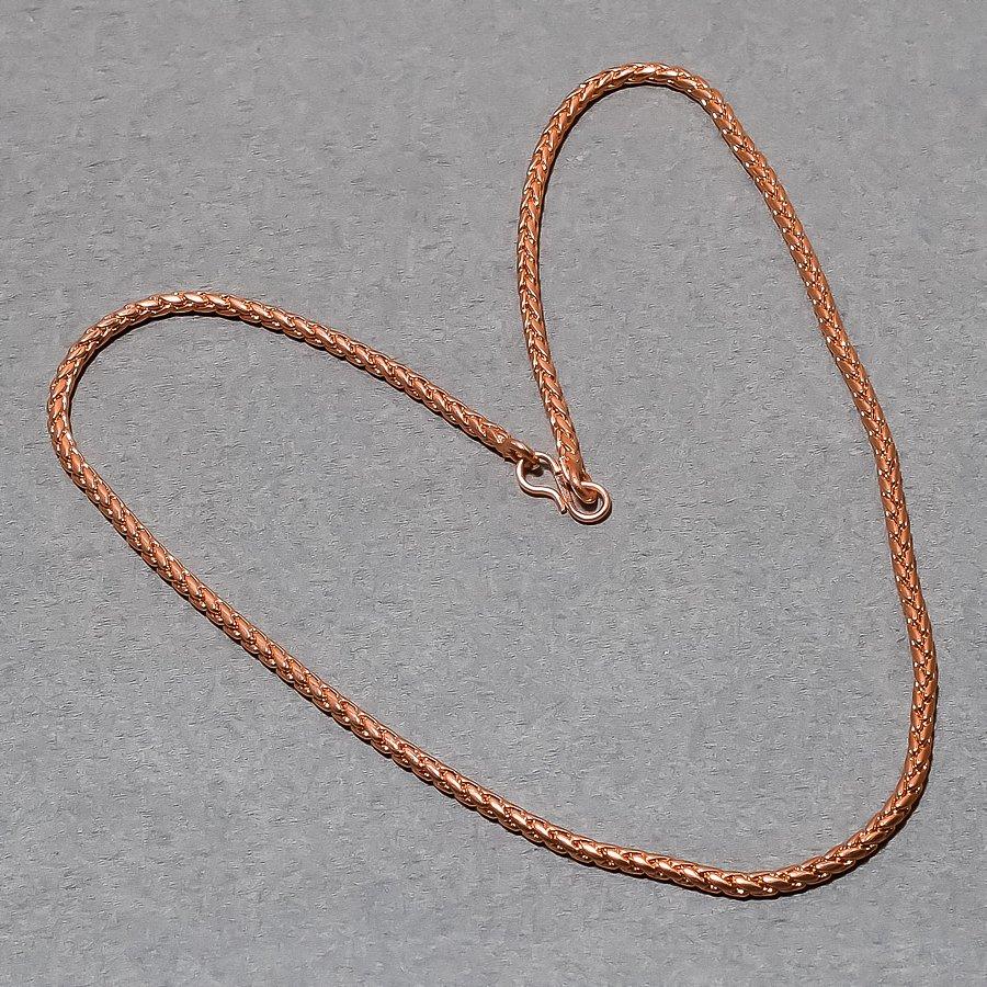 Handcrafted Wire Wrapping Women And Men Chain Antique Gift Necklace Copper CO 03