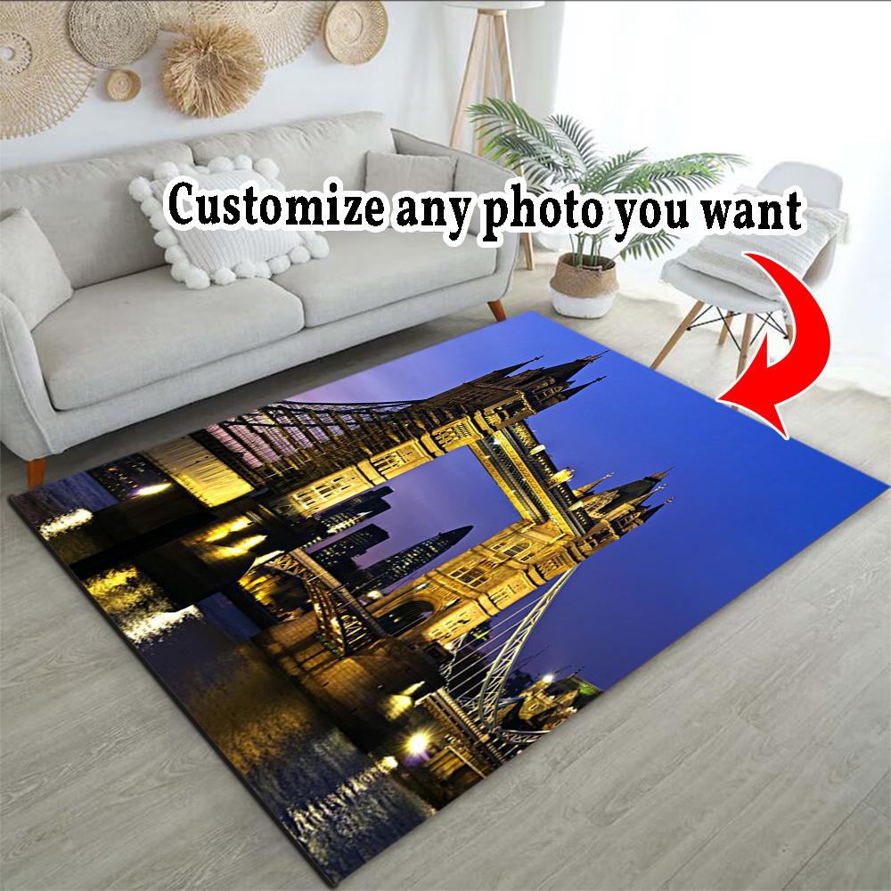 Customize Photos Customize picture Carpet Design for Dormitory Decorate room Bedrooms Playrooms Anti-slip Rug Decorate Offices