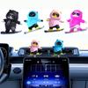 Милый мультяшный медведь, автомобильный орнамент, автомобильный центр, раздвижная кукла, украшение, автомобильные аксессуары, интерьер
