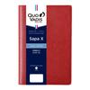 Quo Vadis 2026 Edition Planner Diary "Sapax/Ampara" (Weekly Separation, January Start, A6 Variant, 10x15cm, 4 Languages), Red (qv98501rd)