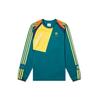 Originals Trefoil X Bed J.W. Ford Game Jersey Colorblock Crew Neck Sweatshirt Men Tops Green FS3761