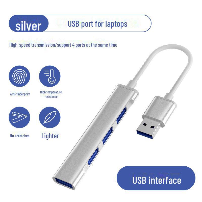 Четырех-в-одном USB-концентратор Type-C для ноутбука и автомобиля — совместим с устройствами Huawei