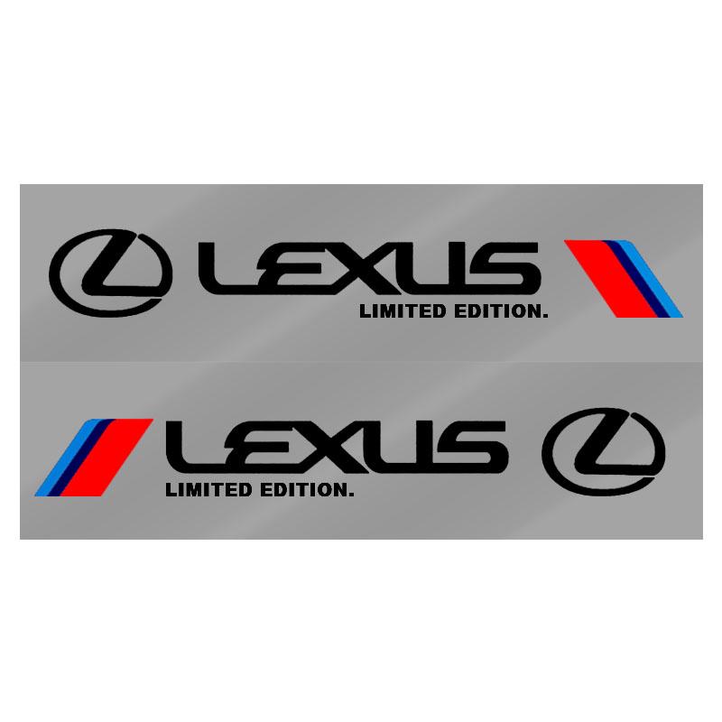 2pcs Car Side Door 3D Sticker Badge Decal Decoration Emblem For Lexus CT200H ES250 ES300H IS250 IS200 GS300 GS460 GX470 LS400 ADV1