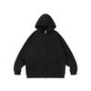 RUIIENRS x Ropucha 2026 Spring Autumn Solid Color Hooded Zip Up Sweatshirt for Men 
