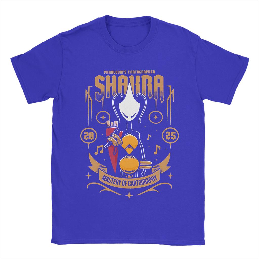 Hollow Knight Silksong Shakra TShirt for Men Vintage Cotton Tee Shirt Crewneck Short Sleeve T Shirt Party Clothing