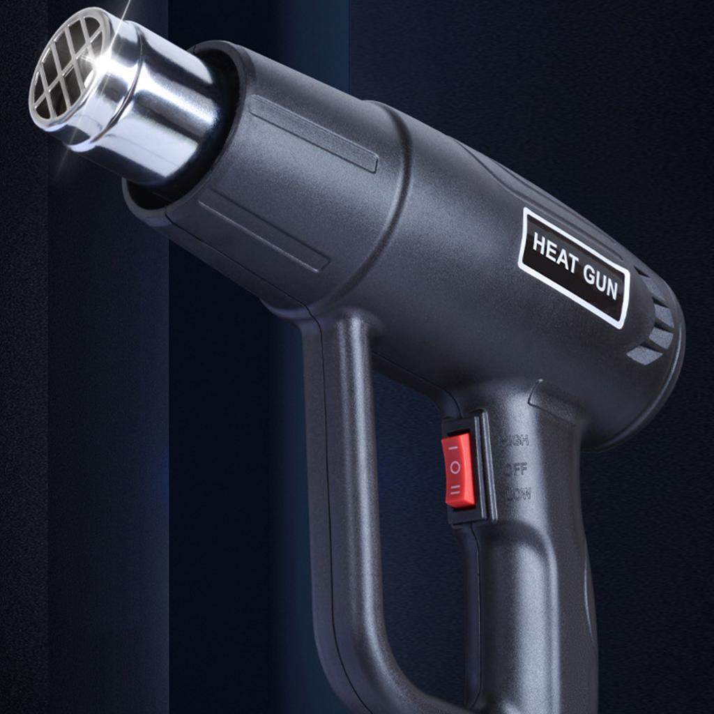 2000 Вт Электрический фен для горячего воздуха 220 В Промышленный фен для волос с двойной скоростью ветра и контролем температуры