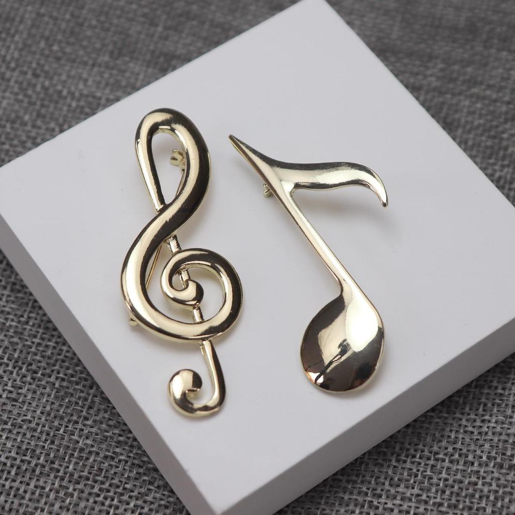 Брошь в виде музыкальной ноты - Модный аксессуар для студентов: Идеально для одежды, шляп или сумок