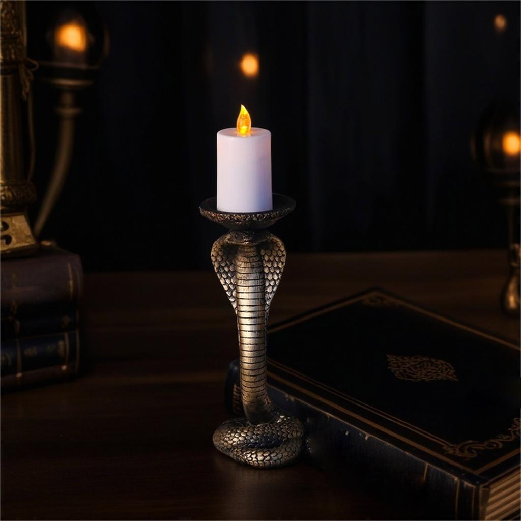 Halloween New Candlestick Ornaments Horror Atmosphere Specter Festival Decoration Candlestick Sculpture Ornaments