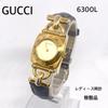 Б/У Операция GUCCI Gucci 6300L Пряжка-уздечка Внешний Новый Кожаный Ремешок Женские Часы Кварцевые