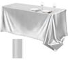 Solid Color Satin Table Cloth Tablecloth Table Cover Overlay For Birthday Wedding Banquet Restaurant Festival Party Supply