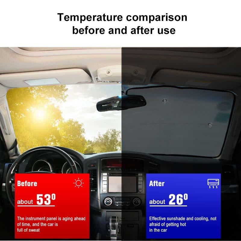 Солнцезащитный козырек на лобовое стекло автомобиля, шторка на окно, складной чехол-козырек от солнца, подходит для Mitsubishi PAJERO 2007-2021, автомобильные аксессуары