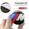 FA5Car Sticker High Quality 56mm 60mm Polished Wheel Center Stickers Strong Adhesive No Residue Hub Caps Badge Decals For BMW M