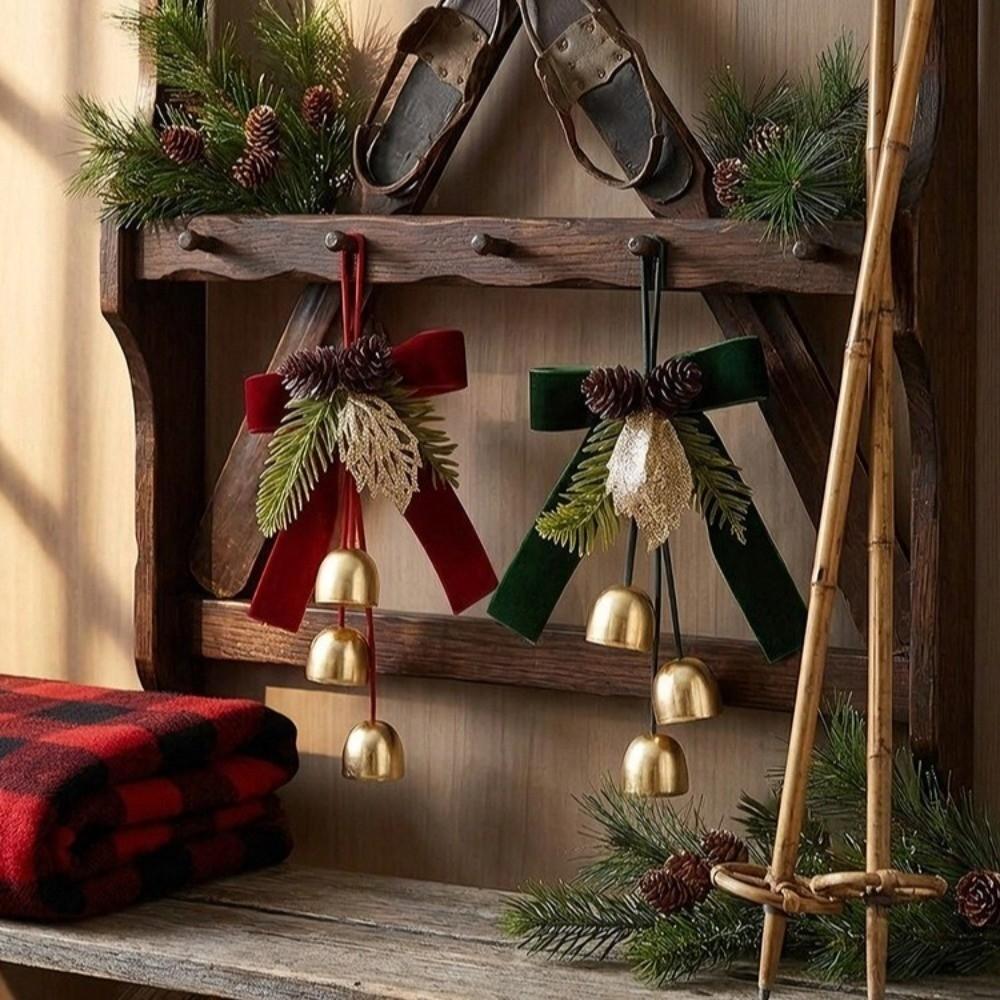Crisp Sound Xmas Tree Pendant Creative Christmas Decoration Bells Holiday Party Decorations