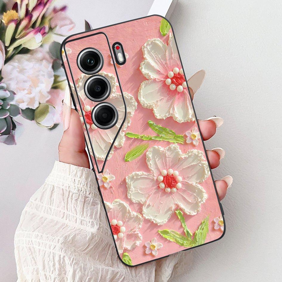Чехол для Tecno Camon 40 2025 Новый Популярный Узор Бабочка Цветок Мягкий Силиконовый Чехол для Телефона Для Tecno Camon40 Pro CM6 CM5 Бампер