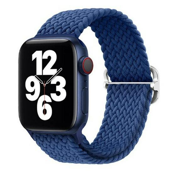 Эластичный плетеный нейлоновый ремешок для Apple Watch Series 4-10 и Ultra 2