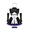 Halloween bunny cos costume catwoman maid costume pu leather uniform, cosplay anyway cosplay