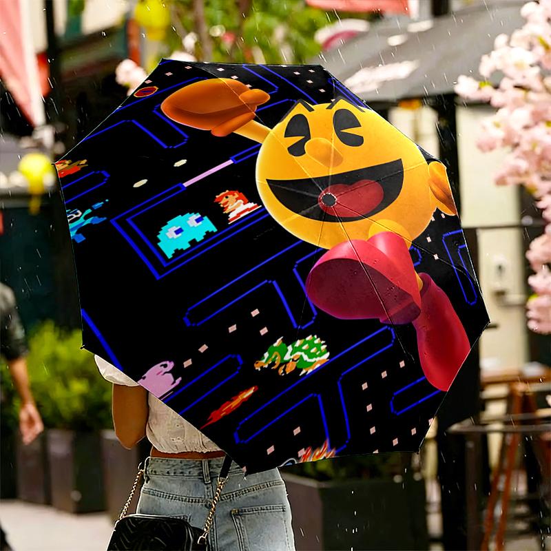 PAC Print Umbrella Automatic Opening/ Closing - Portable Foldable Design - Daily use for Travel/Outdoor - Gift for Birthday