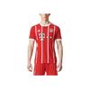 Adidas Бавария Мюнхен 17-18 Домашняя игра Реплика в полоску с круглым вырезом прямого кроя с коротким рукавом футбольная майка мужские топы красные AZ7961